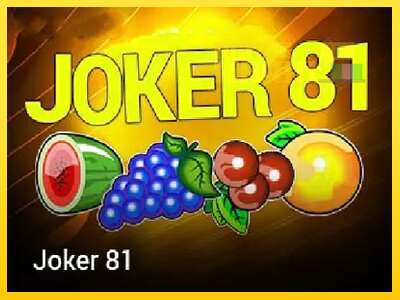 Joker 81 - spelmaskin för pengar