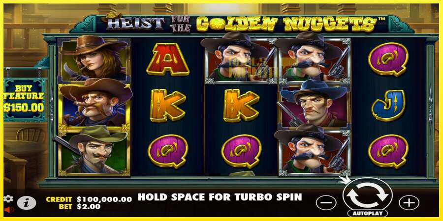 Riktiga pengar med en spelautomat Heist for the Golden Nuggets, bild 1