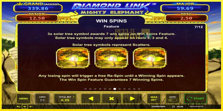 Riktiga pengar med en spelautomat Diamond Link: Mighty Elephant, bild 5