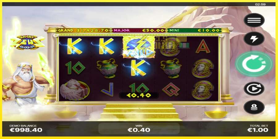 Riktiga pengar med en spelautomat Angry Zeus Jackpot, bild 3