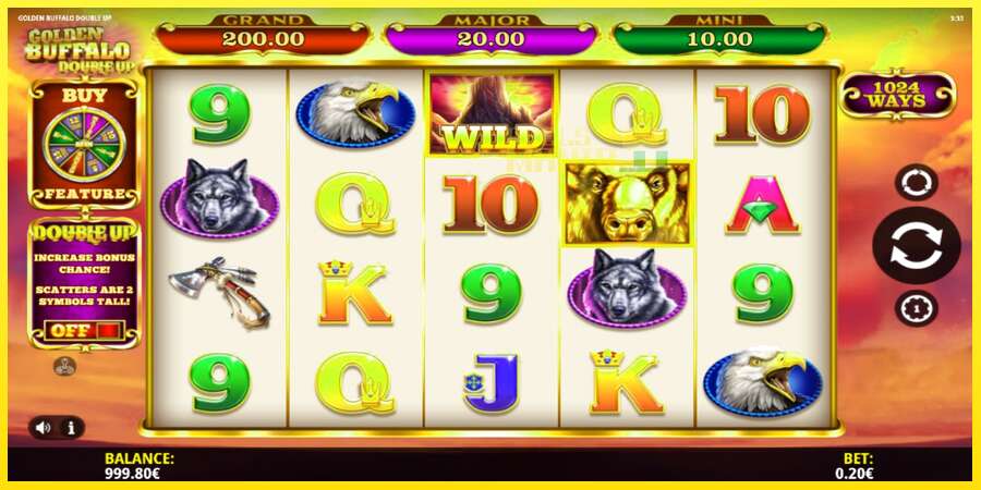 Riktiga pengar med en spelautomat Golden Buffalo Double Up, bild 2