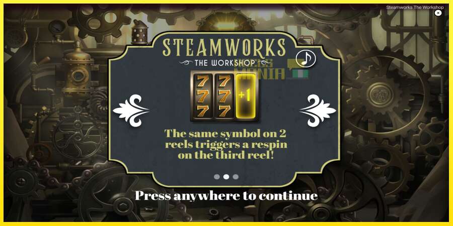 Riktiga pengar med en spelautomat Steamworks - The Workshop, bild 1