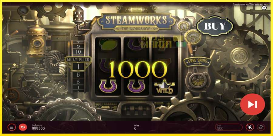 Riktiga pengar med en spelautomat Steamworks - The Workshop, bild 3