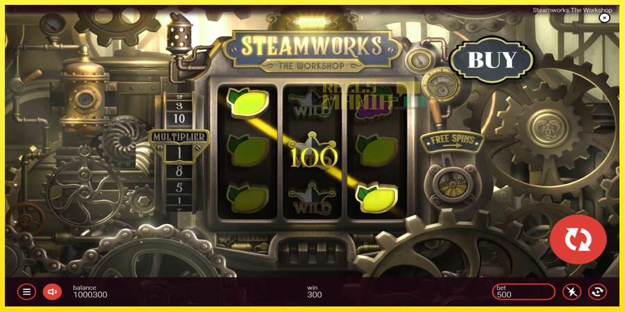 Riktiga pengar med en spelautomat Steamworks - The Workshop, bild 4