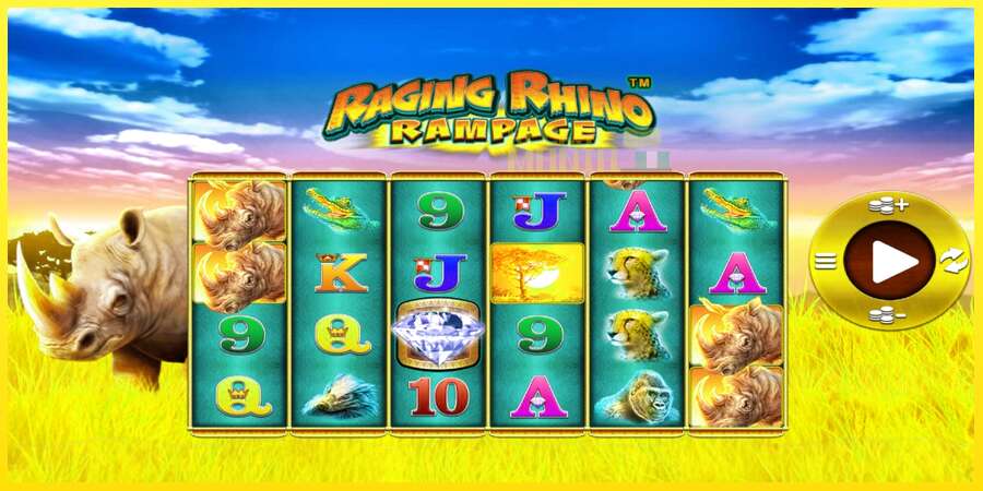 Riktiga pengar med en spelautomat Raging Rhino Rampage, bild 1