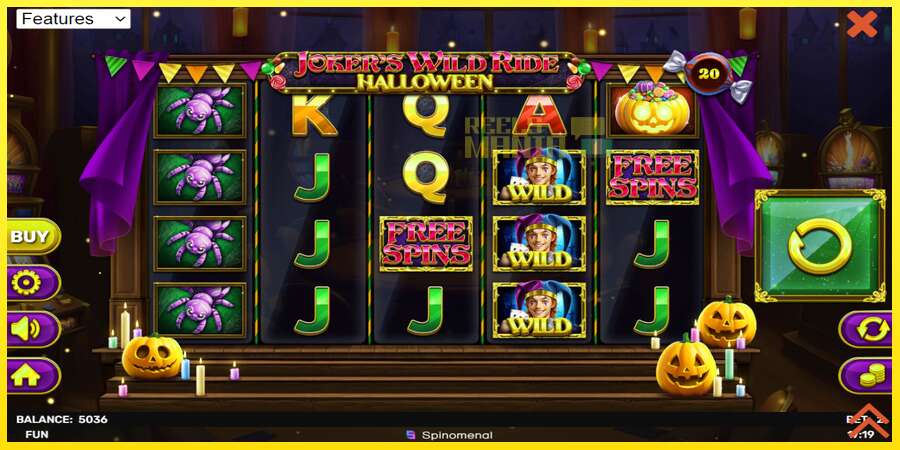 Riktiga pengar med en spelautomat Jokers Wild Ride Halloween, bild 2