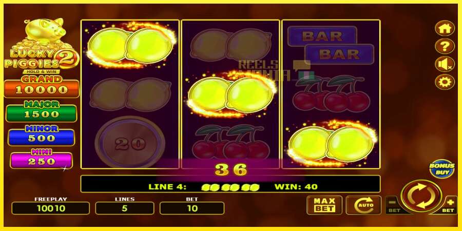 Riktiga pengar med en spelautomat Lucky Piggies 2 Hold & Win, bild 3