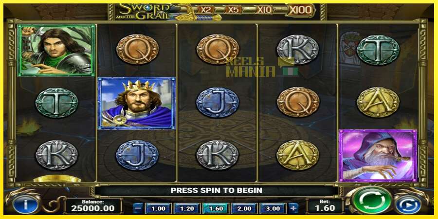 Riktiga pengar med en spelautomat The Sword & The Grail, bild 1