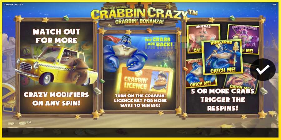 Riktiga pengar med en spelautomat Crabbin Crazy 2, bild 1