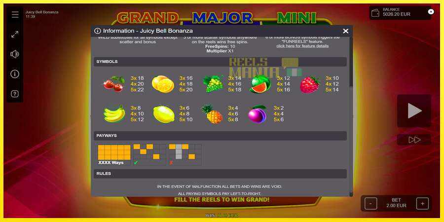 Riktiga pengar med en spelautomat Juicy Bell Bonanza, bild 7