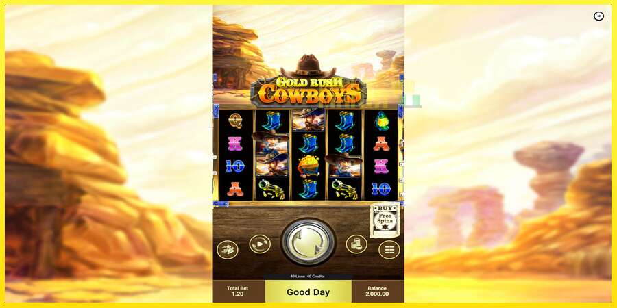 Riktiga pengar med en spelautomat Gold Rush Cowboys, bild 1