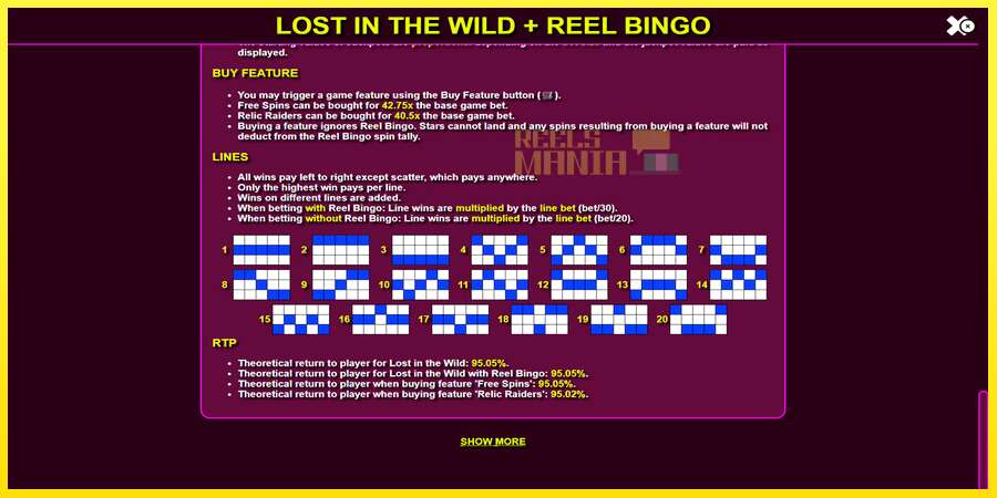 Riktiga pengar med en spelautomat Lost in the Wild with Reel Bingo, bild 7