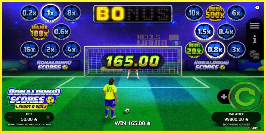 Riktiga pengar med en spelautomat Ronaldinho Scores Shoot & Win, bild 4