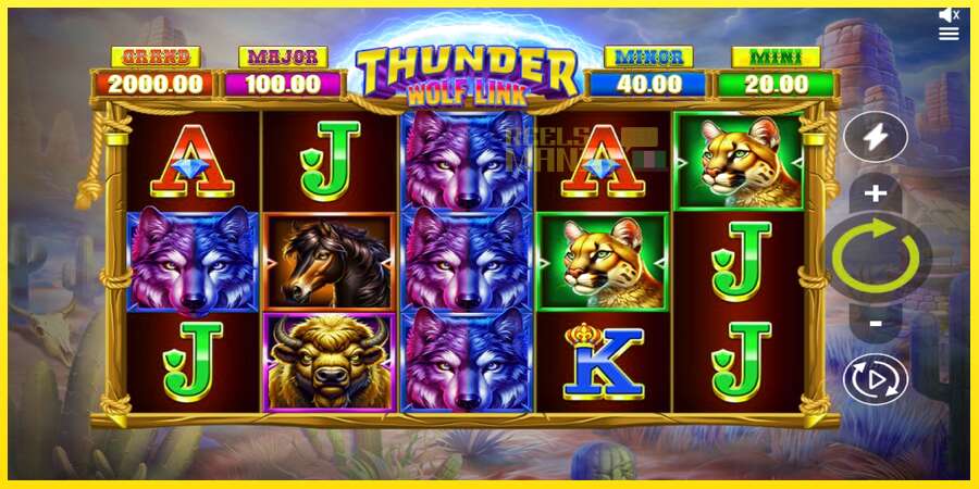 Riktiga pengar med en spelautomat Thunder Wolf Link, bild 1