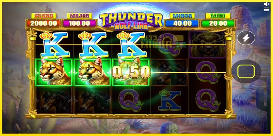 Riktiga pengar med en spelautomat Thunder Wolf Link, bild 2