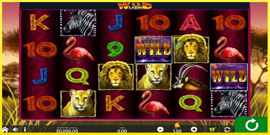 Riktiga pengar med en spelautomat Wild Lion with Reel Bingo, bild 1