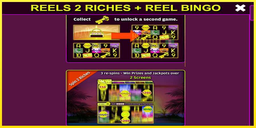 Riktiga pengar med en spelautomat Reels 2 Riches with Reel Bingo, bild 4