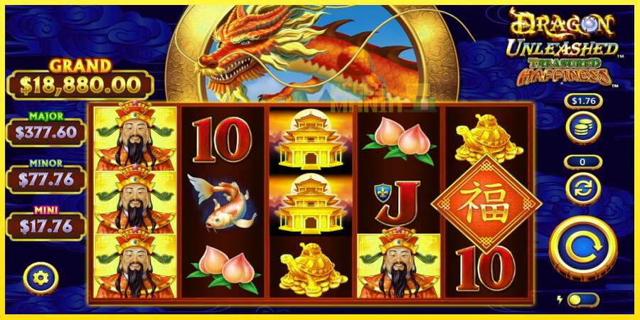 Riktiga pengar med en spelautomat Dragon Unleashed Treasured Happiness, bild 1