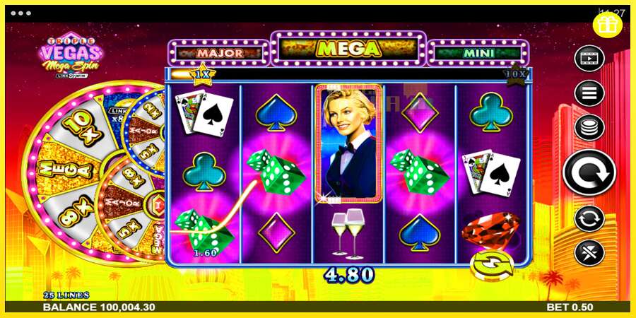 Riktiga pengar med en spelautomat Triple Vegas Mega Spin, bild 2