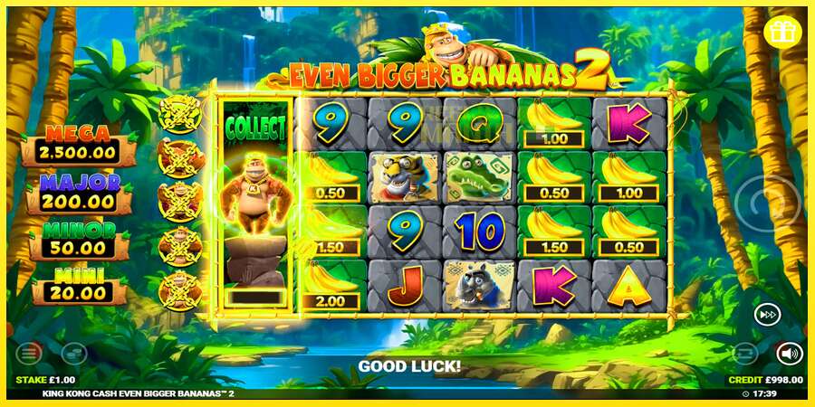 Riktiga pengar med en spelautomat King Kong Cash Even Bigger Bananas 2, bild 2