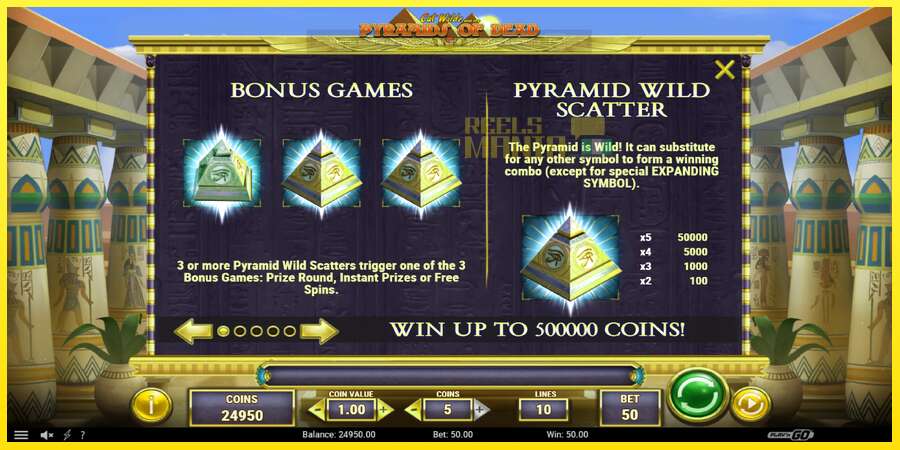 Riktiga pengar med en spelautomat Cat Wilde and the Pyramids of Dead, bild 5