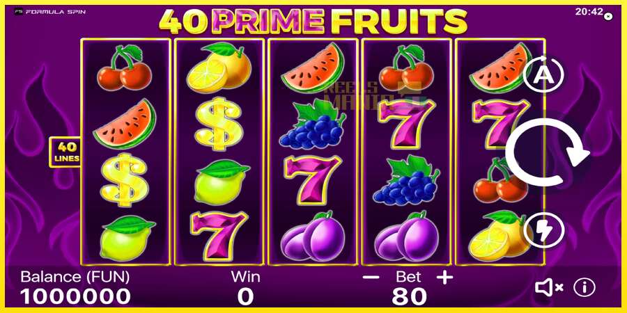 Riktiga pengar med en spelautomat 40 Prime Fruits, bild 2