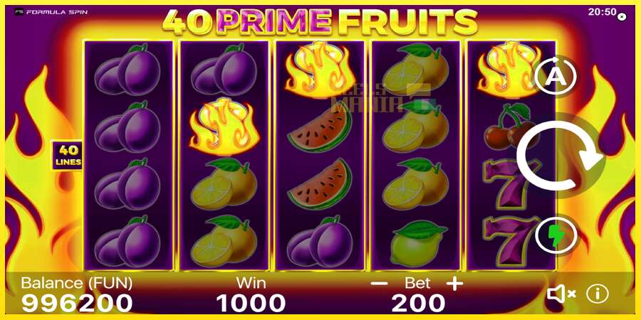 Riktiga pengar med en spelautomat 40 Prime Fruits, bild 3