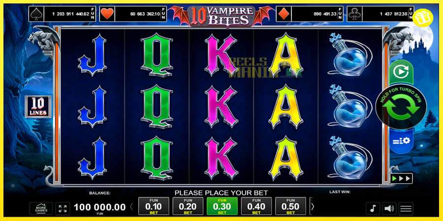 Riktiga pengar med en spelautomat 10 Vampire Bites, bild 1