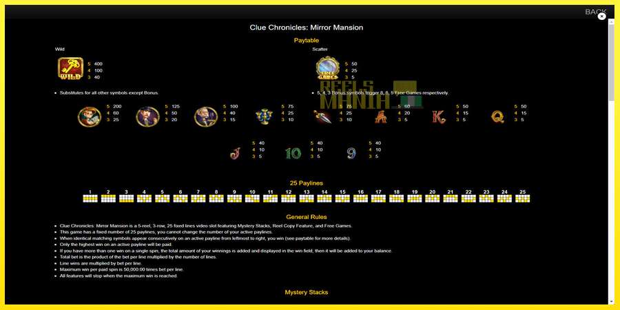 Riktiga pengar med en spelautomat Clue Chronicles: Mirror Mansion, bild 7