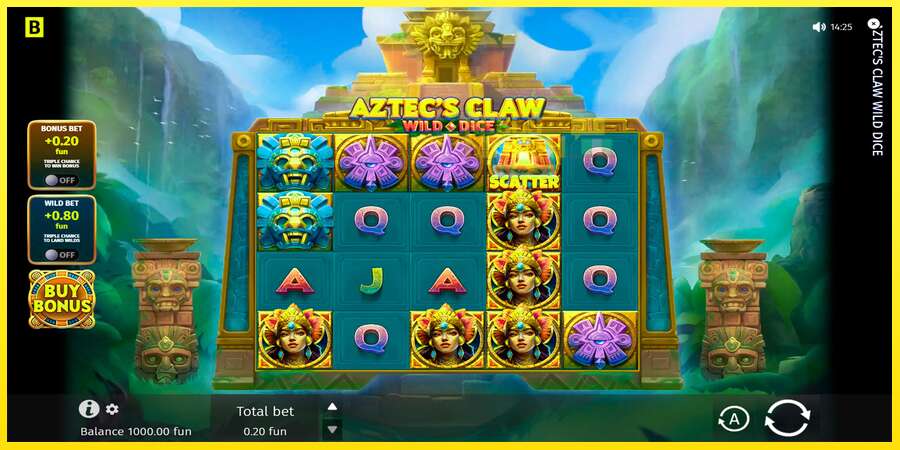 Riktiga pengar med en spelautomat Aztecs Claw Wild Dice, bild 1