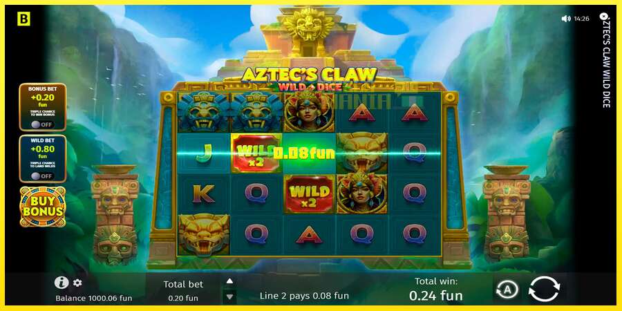 Riktiga pengar med en spelautomat Aztecs Claw Wild Dice, bild 4