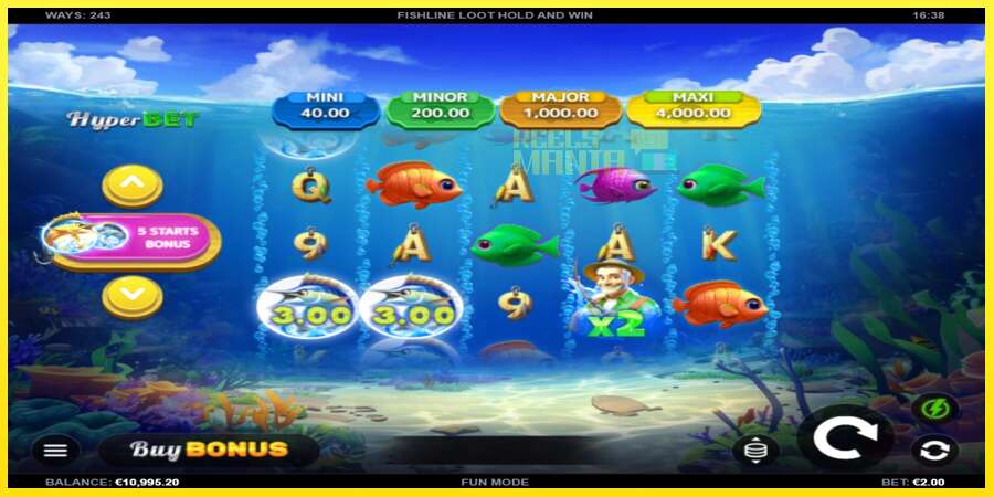 Riktiga pengar med en spelautomat Fishline Loot Hold and Win, bild 2