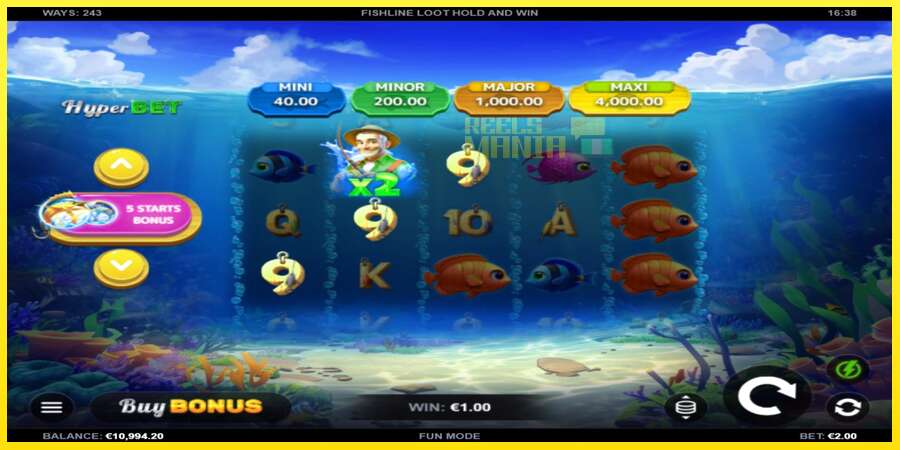 Riktiga pengar med en spelautomat Fishline Loot Hold and Win, bild 3