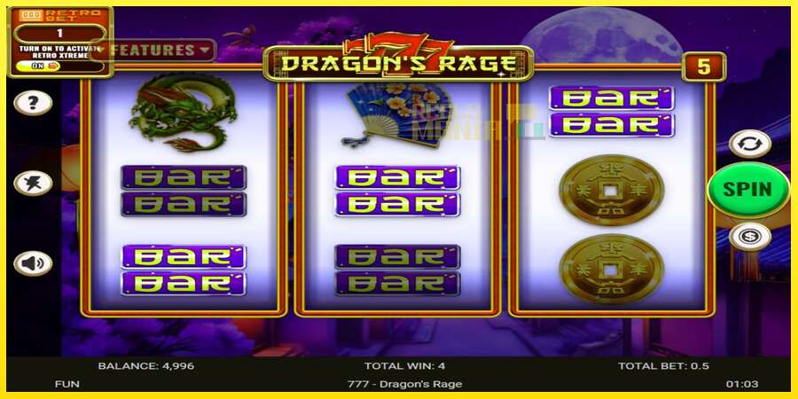 Riktiga pengar med en spelautomat 777 - Dragons Rage, bild 3