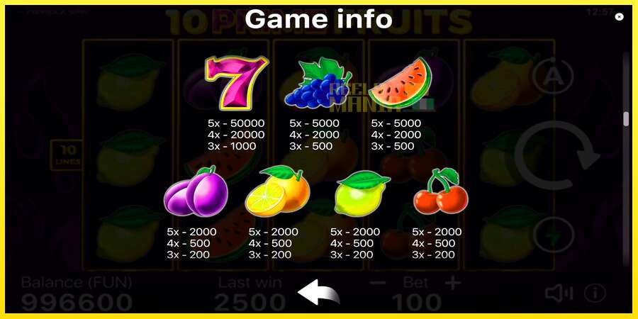 Riktiga pengar med en spelautomat 10 Prime Fruits, bild 6