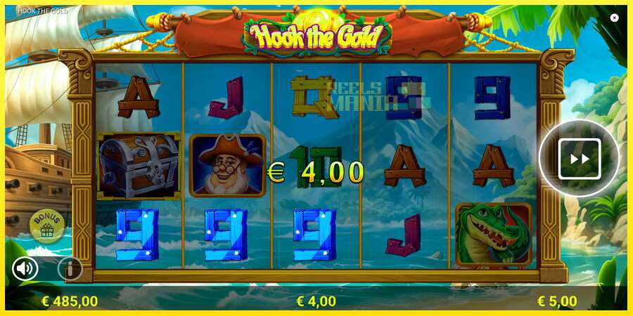 Riktiga pengar med en spelautomat Hook The Gold, bild 5