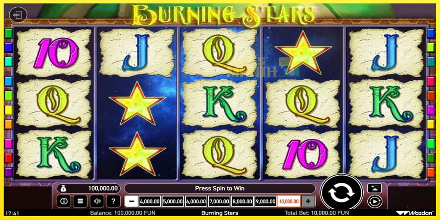 Riktiga pengar med en spelautomat Burning Stars, bild 1