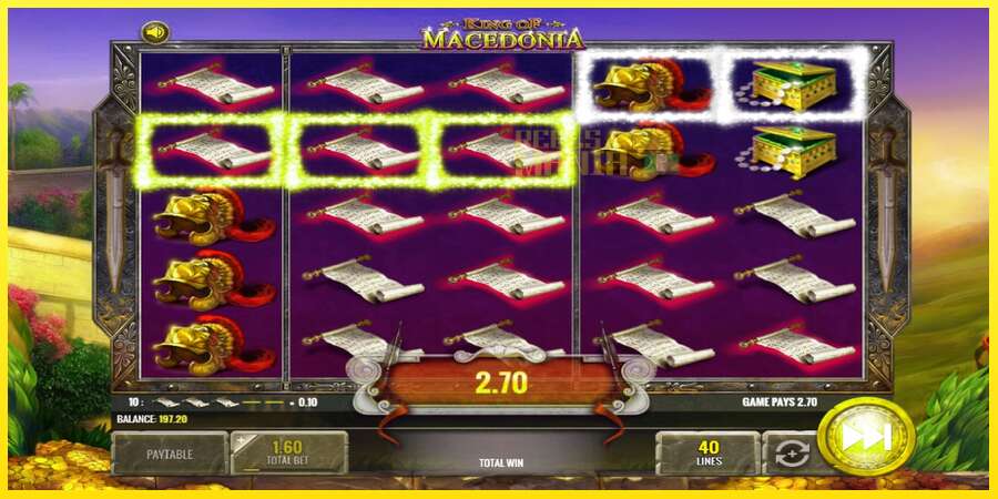 Riktiga pengar med en spelautomat King of Macedonia, bild 4