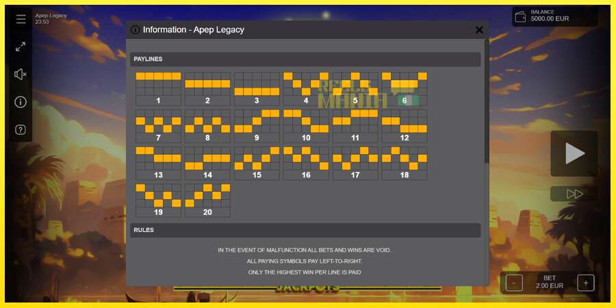 Riktiga pengar med en spelautomat Apep Legacy, bild 6