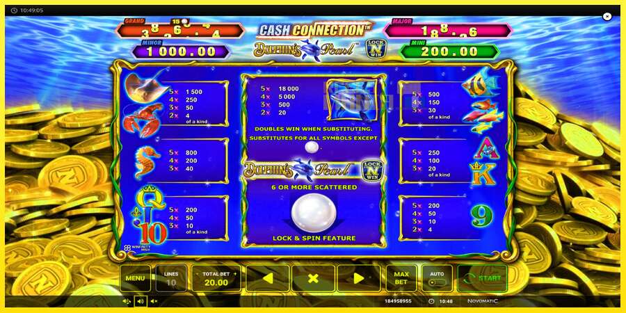 Riktiga pengar med en spelautomat Cash Connection Dolphins Pearl, bild 5