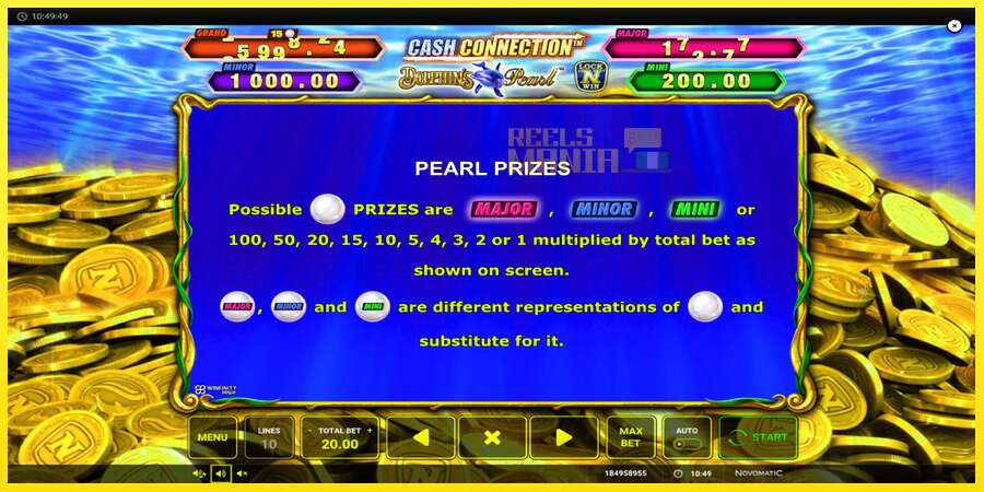 Riktiga pengar med en spelautomat Cash Connection Dolphins Pearl, bild 6