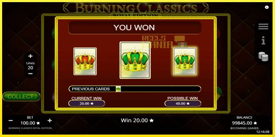 Riktiga pengar med en spelautomat Burning Classics Royal Edition, bild 5