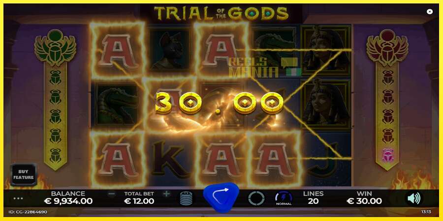 Riktiga pengar med en spelautomat Trial of the Gods, bild 4