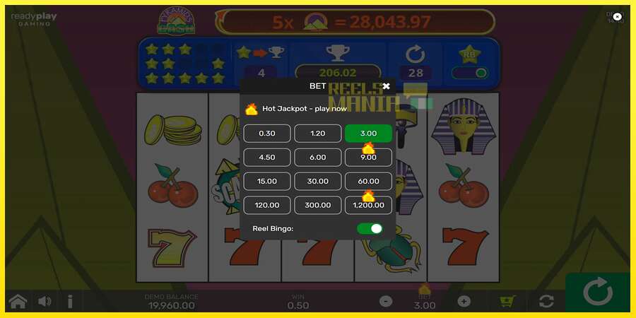 Riktiga pengar med en spelautomat Pyramids of Cash with Reel Bingo, bild 7