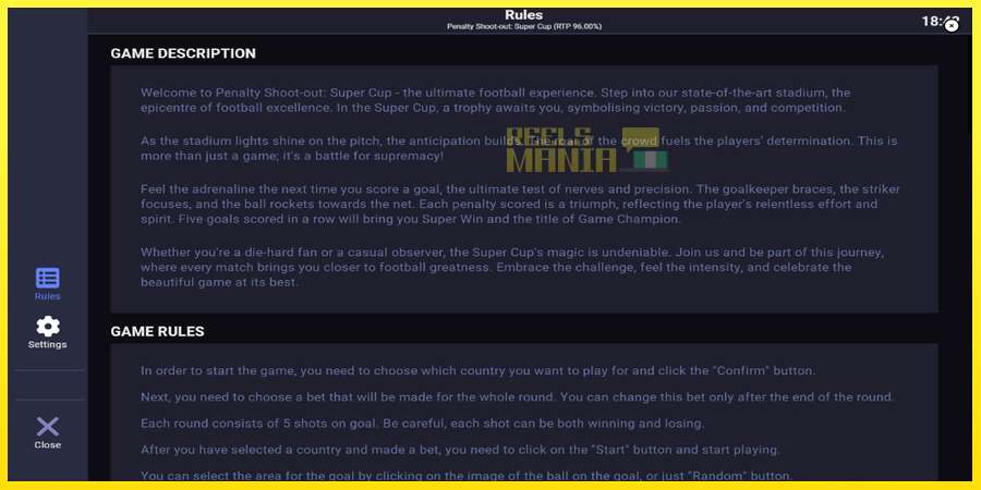 Riktiga pengar med en spelautomat Penalty Shoot-Out: Super Cup, bild 5