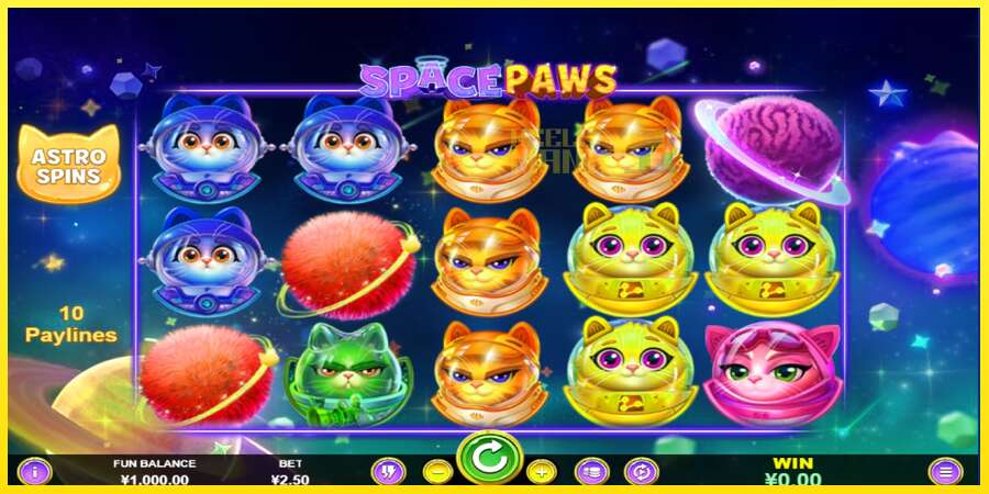 Riktiga pengar med en spelautomat Space Paws, bild 1