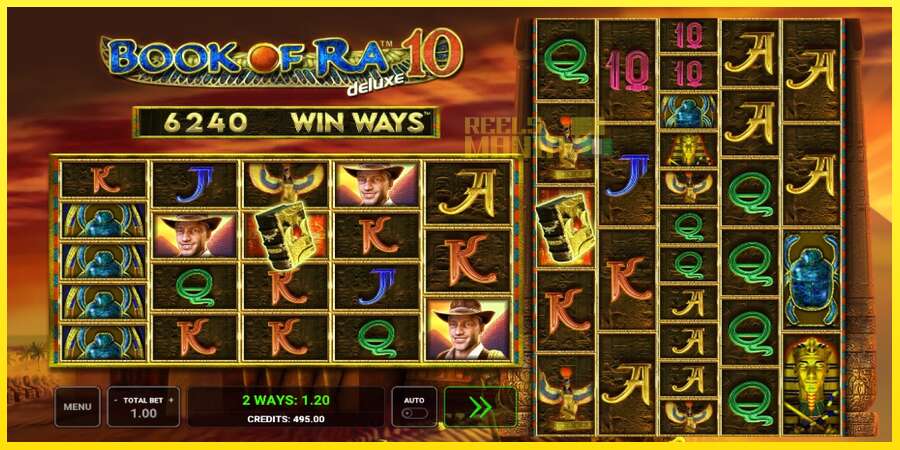 Riktiga pengar med en spelautomat Book of Ra Deluxe 10 Win Ways, bild 2