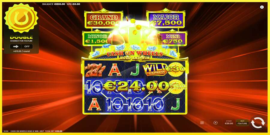 Riktiga pengar med en spelautomat Cash on Wheels Hold and Win, bild 4