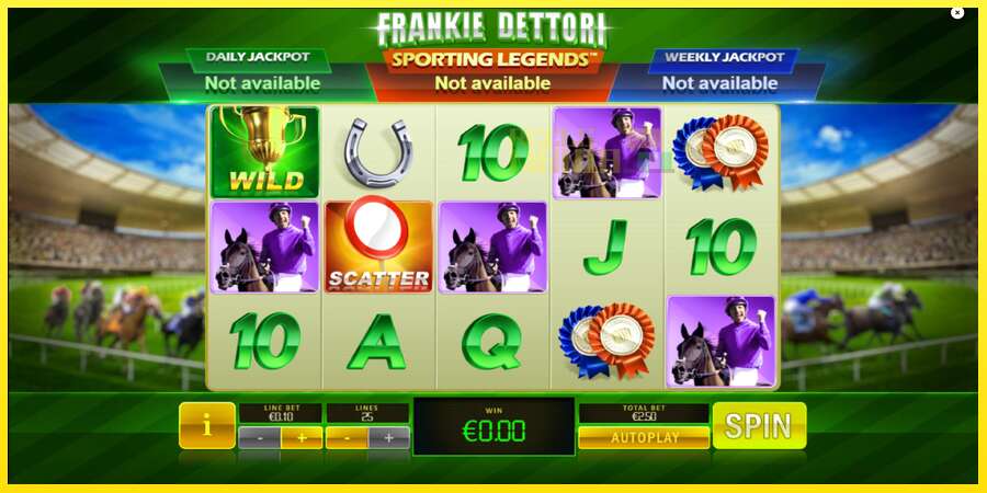 Riktiga pengar med en spelautomat Frankie Dettori Sporting Legends, bild 2