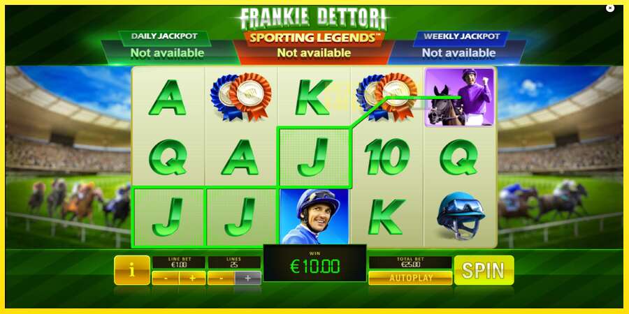 Riktiga pengar med en spelautomat Frankie Dettori Sporting Legends, bild 4